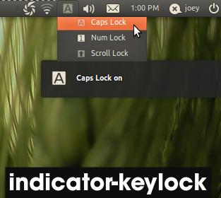 Indicator Keylock applet