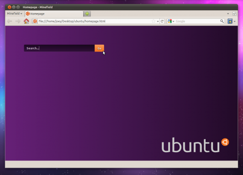 Ubuntu Homepage Design