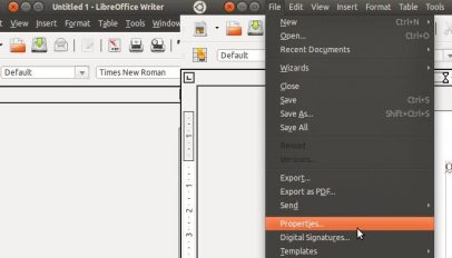 Global menu support for LibreOffice