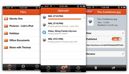 Ubuntu One Files app Apple App Store