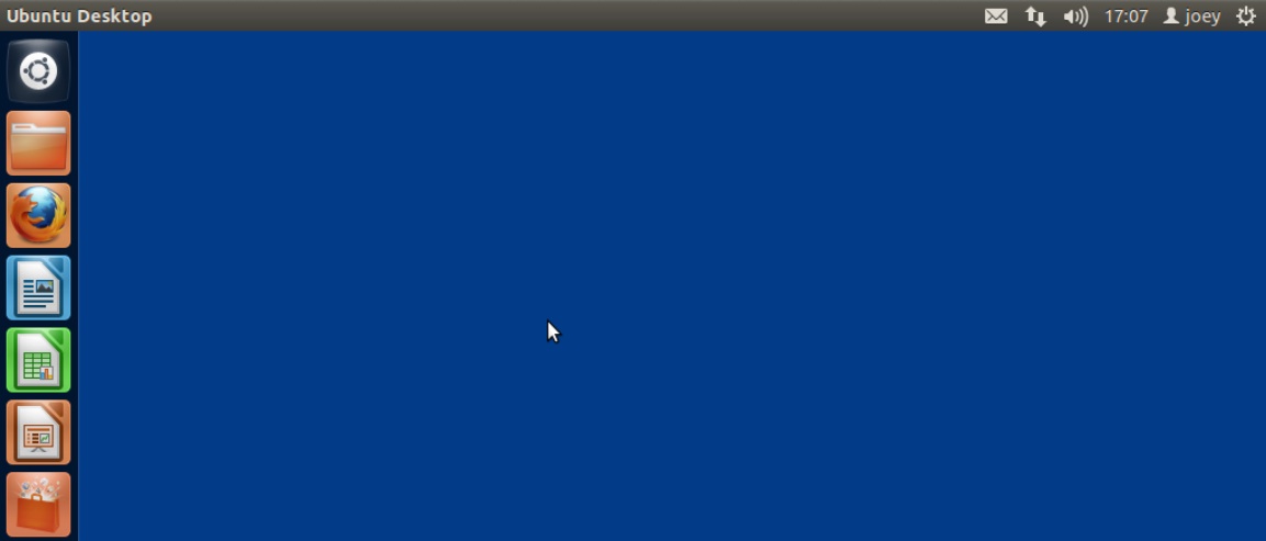 Blue desktop