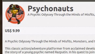 Psychonauts In the Software Center