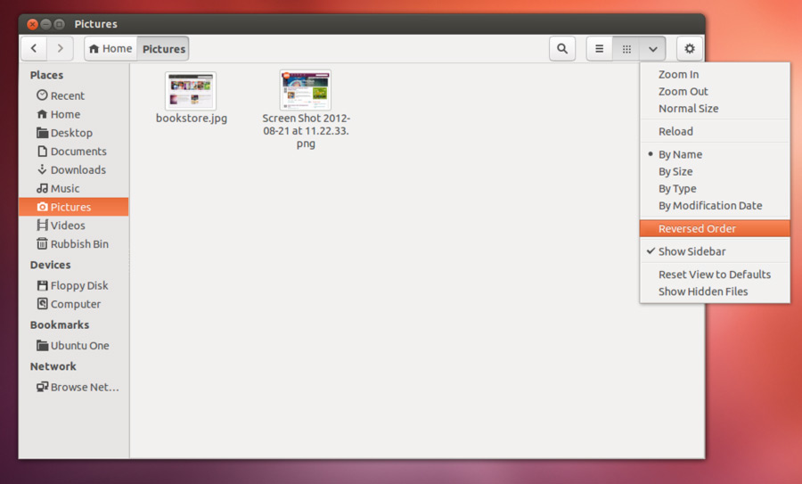 nautilus 3.6 i nUbuntu 12.10