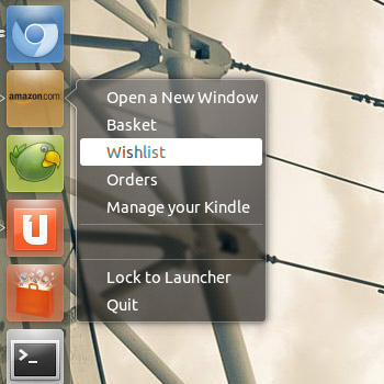 Amazon as a Web App in Ubuntu