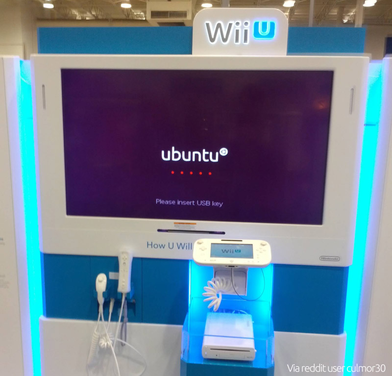 wii u ubuntu booth - real or fake?