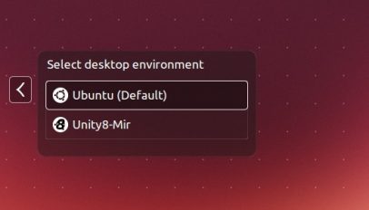 Unity8 is available as an alternate Session