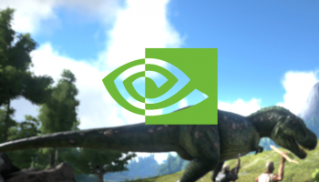 Nvidia Logo overlaid on a Dinosaur