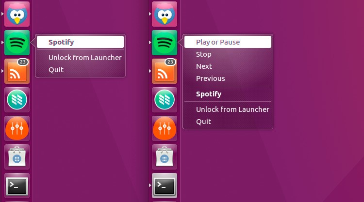 spotify unity quicklist before and after