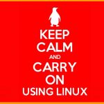 keep calm use linux poster