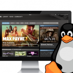 steam for linux with tux