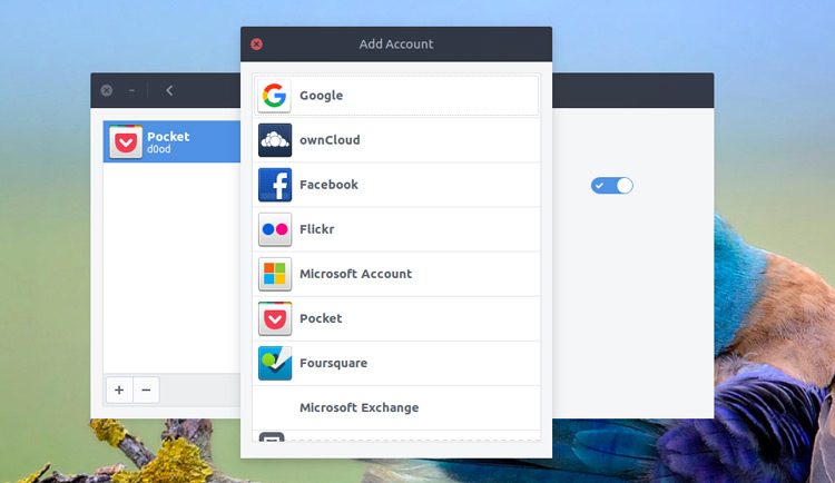 add an account to gnome online accounts