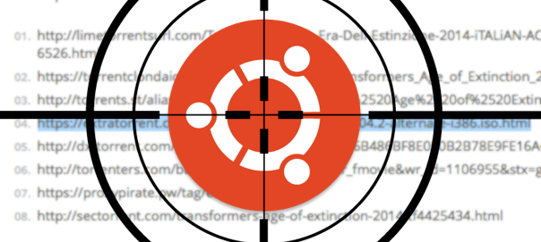 ubuntu torrent takedown