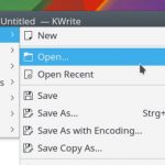 The KDE Menu Button