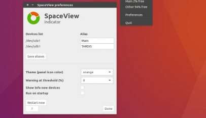space view indicator for Ubuntu