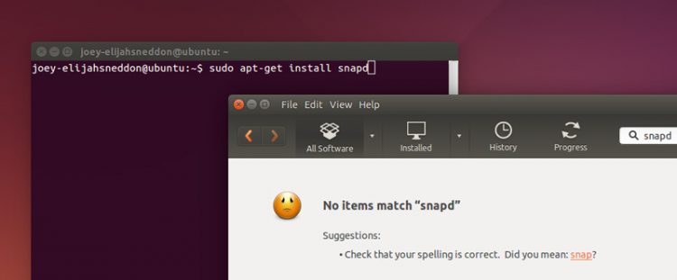 snaps on ubuntu 14.04
