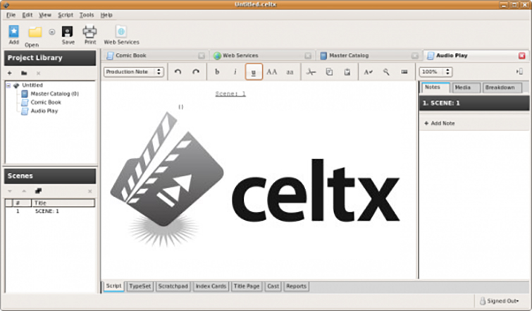 celtx script download mac free