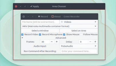 green recorder 2.0 screenshot