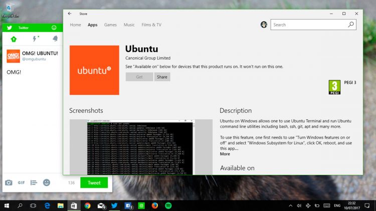 Ubuntu on the Windows Store