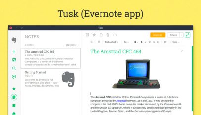 tusk evernote client