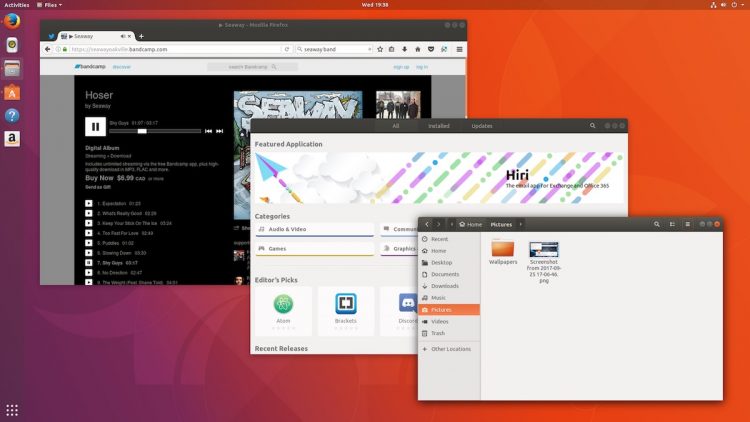 ubuntu 17.10 desktop screenshot