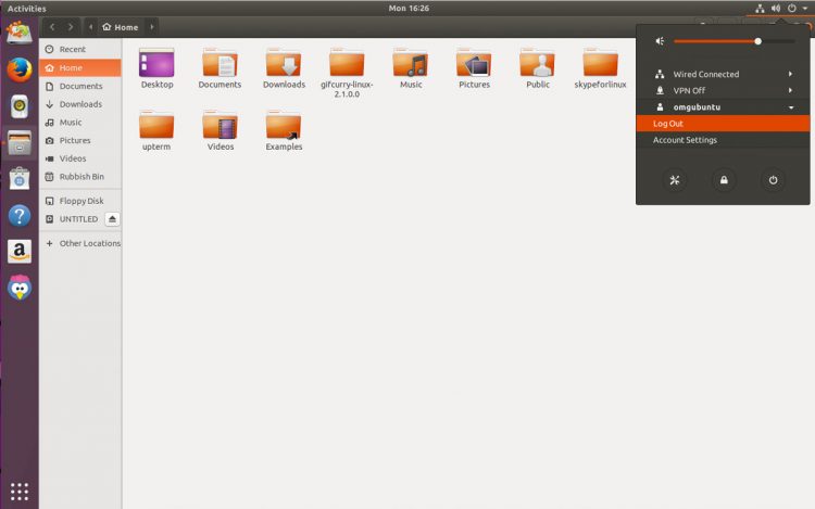 Ubuntu 17.10 GNOME Shell Ambiance Theme