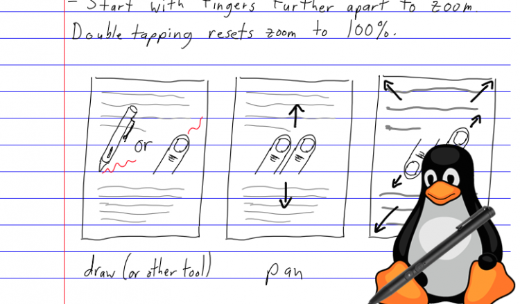  luați note scrise de mână pe Linux cu scriere