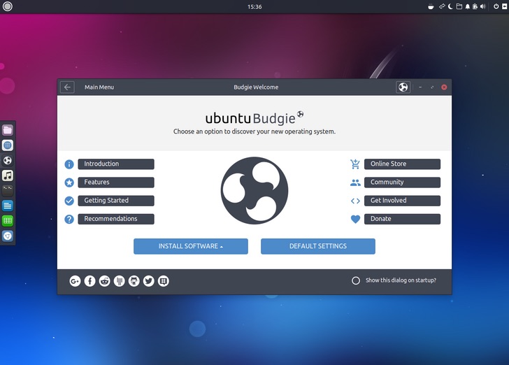 Ubuntu Budgie 17.10 desktop screenshot