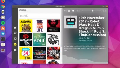 displaying popular podcasts