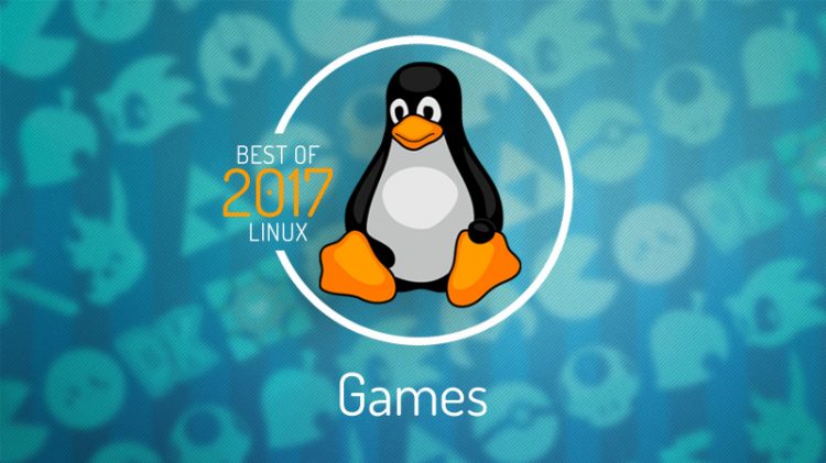 best linux games 2017 graphic with tux in a circle