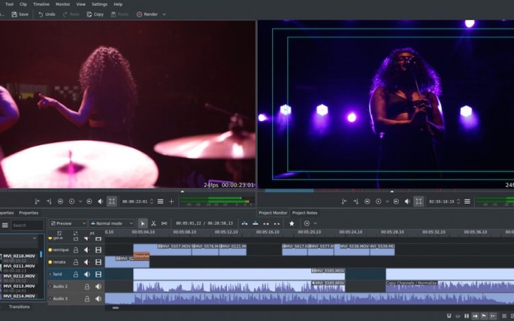 the kdenlive video editor