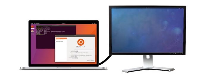 different wallpaper on monitor on ubuntu desktop 2