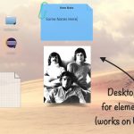 elementary desktop folder app with text
