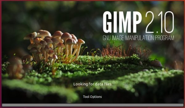 GIMP 2.10 splash screen