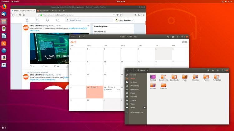 Ubuntu 18.04 desktop screenshot
