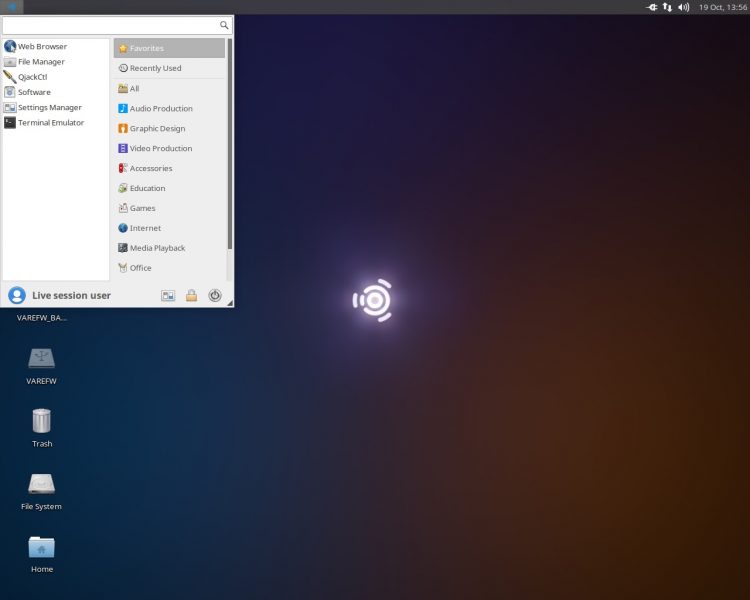 ubuntu studio desktop screenshot