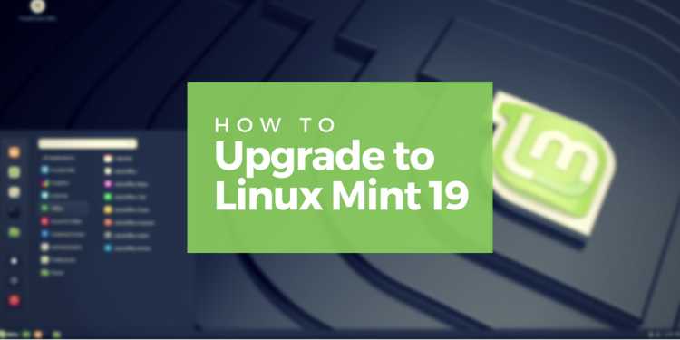 upgrade to linux mint 19