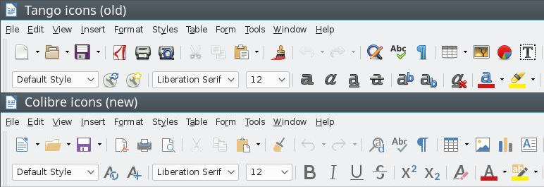 colibre is new windows libreoffice icons