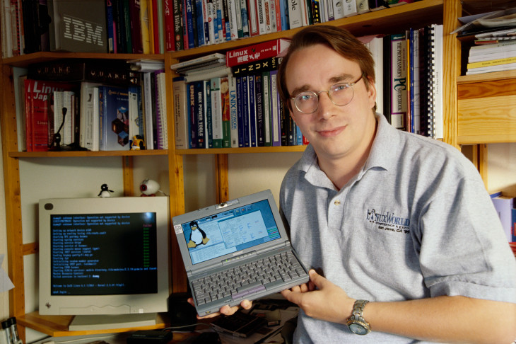 a young Linus Torvalds