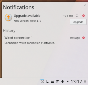 upgrade kde neon to 18.04