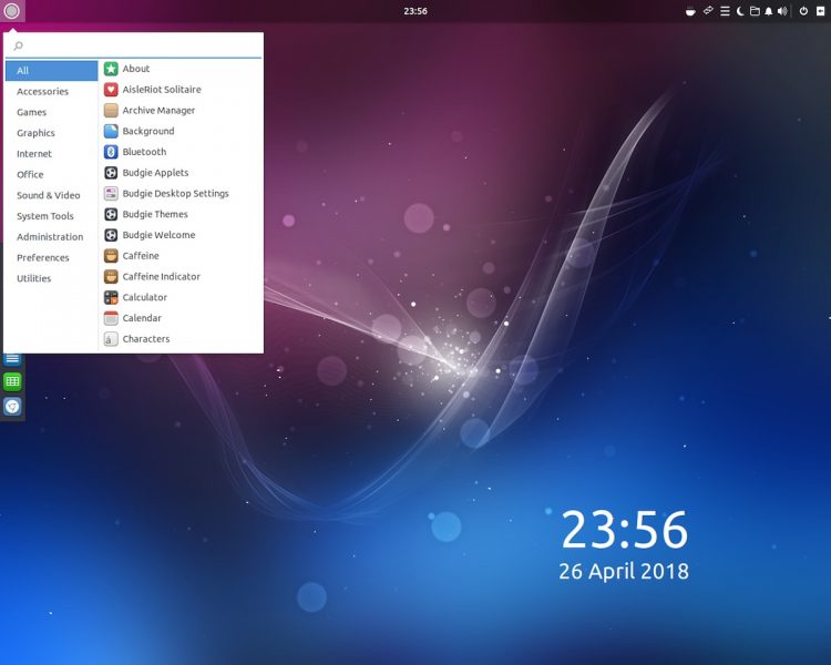 Ubuntu Budgie Desktop Screenshot