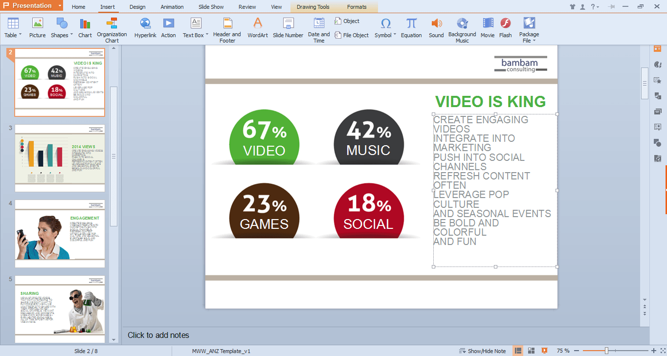 WPS office - presentation