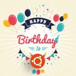 happy birthday ubuntu graphic