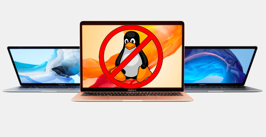 the new apple macbook doesn't let linux boot