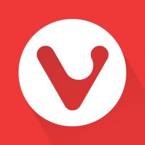 the red vivaldi browser logo