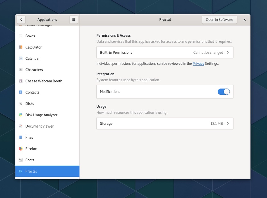 gnome 3.32 features - application settings
