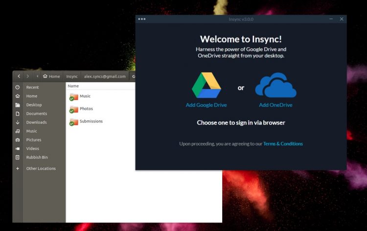 Insync 3 running on Linux