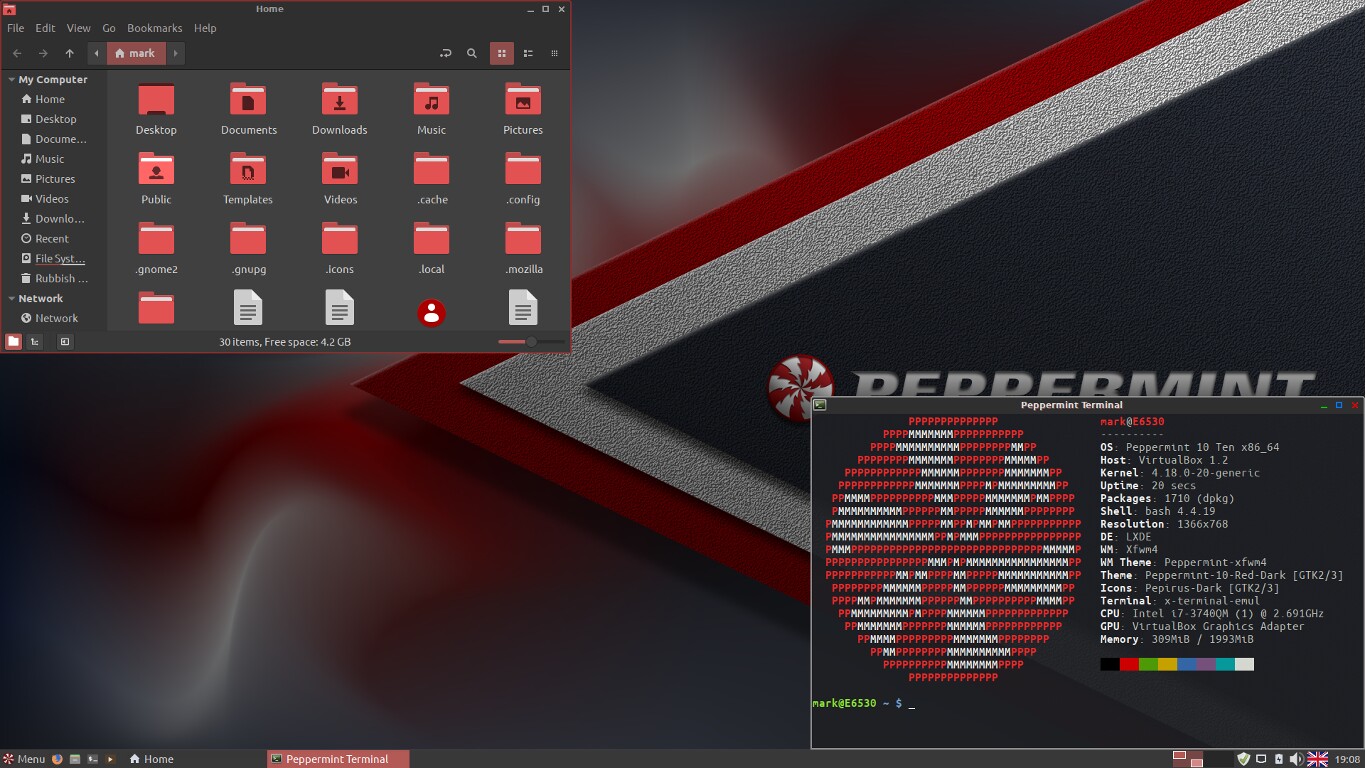 Peppermint OS 10: desktop screenshot 2