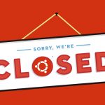 ubuntu closed shop sign