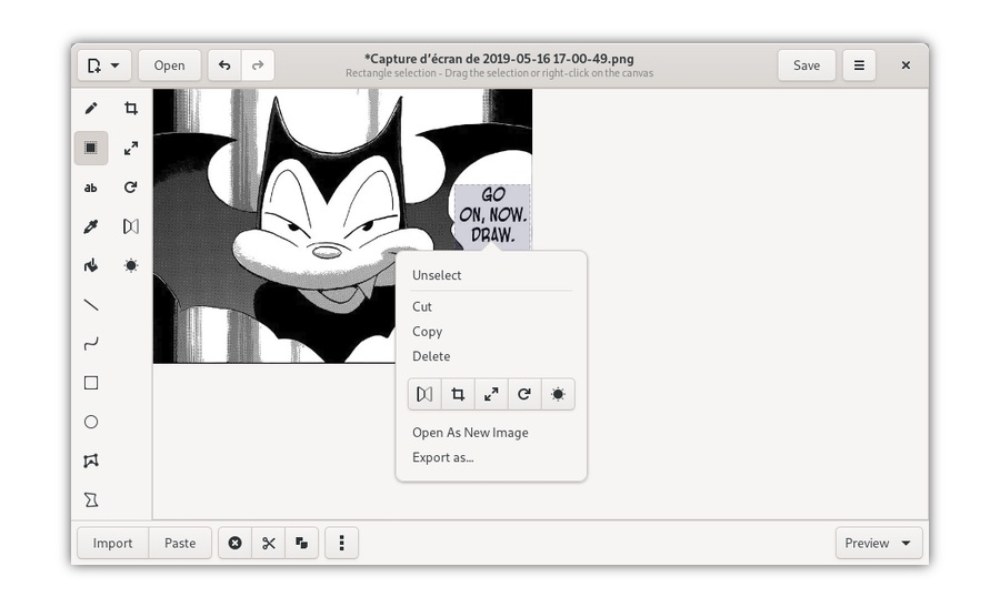 Drawing is a GTK Microsoft Paint app for Linux desktops
