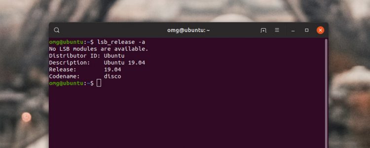 Run this command to check ubuntu version